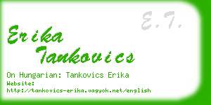 erika tankovics business card